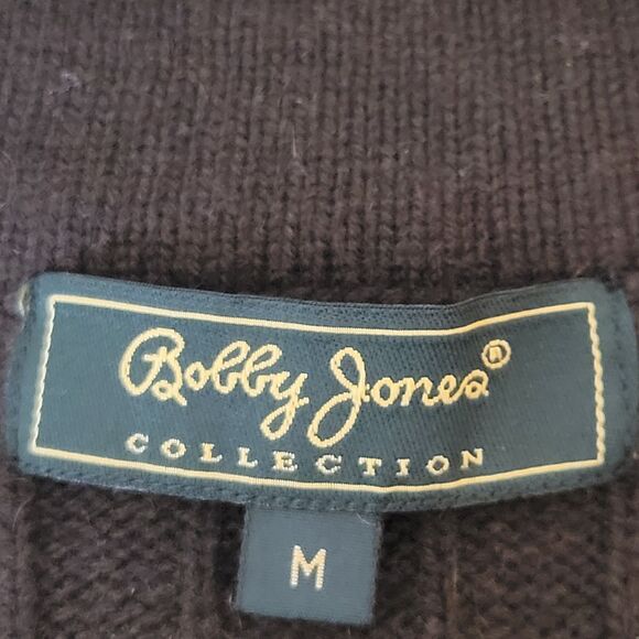 Bobby Jones Collection Wool/Cashmere Men's Sweater M Brown Knit Golf Pullover - Picture 6 of 7